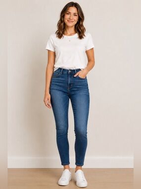 Universal Thread High Rise Jeggings Jeans 6/28S Short Blue